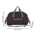 thumbnail image 3 of Lightweight Sports Gym Bag with Pocket, Water Resistant Travel Tote for Women Men, Foldable Portable Carry On Weekender Overnight Bag for Swimming Yoga Fitness Activity Storage, 3 of 7