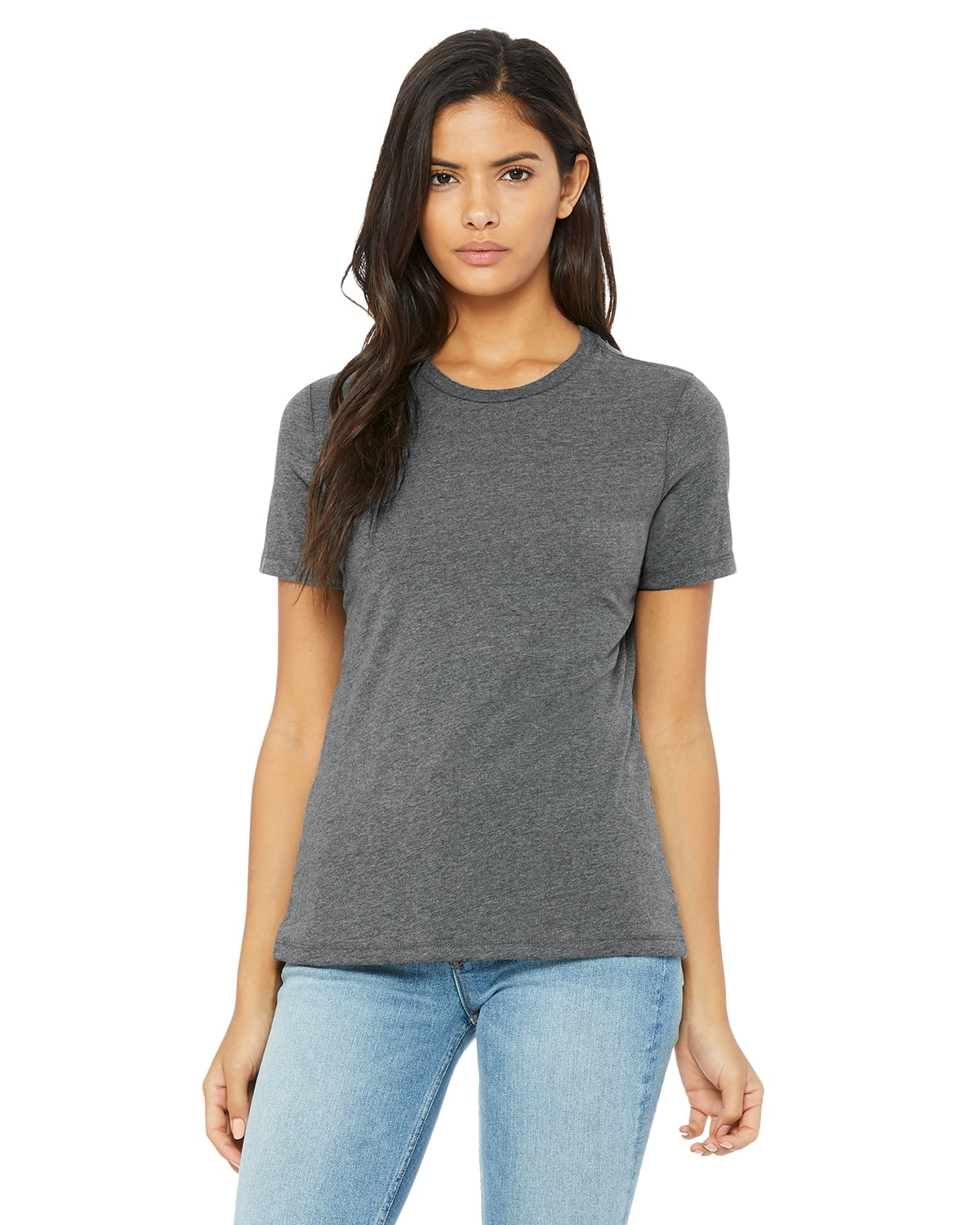 Bella + Canvas, The Ladies' Relaxed Jersey Short-Sleeve T-Shirt - DEEP ...