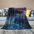 thumbnail image 2 of BCIIG Galaxy Blanket Outer Space Universe Nebula Gifts Presents for Kids Boys Men Women Girls for Birthday ChristmasSoft Cozy Lightweight Plush Flannel Fleece Throw Blanket  50x60in, 2 of 6