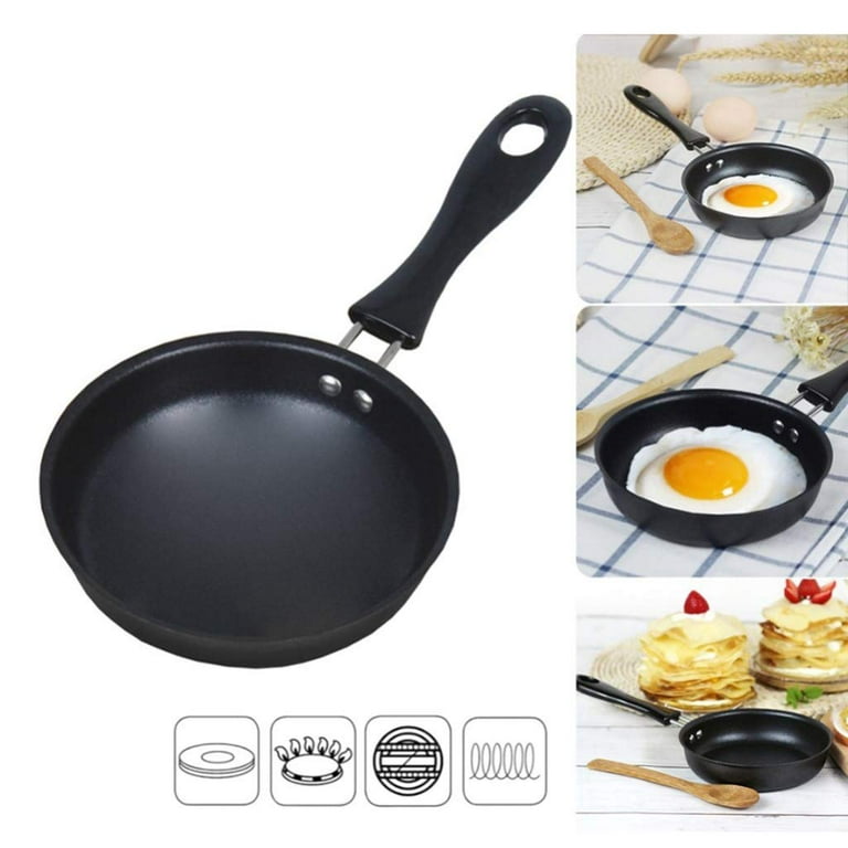 BSWALF 4.7 Inch Mini Nonstick Frying Pan Egg Pan Small Non Stick Pan Fry Pan  