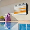 thumbnail image 6 of Outdoor TV Cover 60 to 65 Inches, Orange Grey Abstract Retro Ombre Mottled Texture Farmhouse Waterproof TV Cover with Remote Control Pocket, Flat Screen TV Cover Protector for Outside TV, 6 of 6