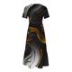 thumbnail image 3 of Vestido de Manga Corta para Mujeres Vestido de Verano de Cuello Redondo Impreso, Poliéster de Tamaño Verdadero Diario Y Vestido de Fiesta, 3 of 5