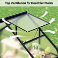 thumbnail image 4 of Tomnk woo 6x4 FT Polycarbonate Greenhouse with Roof Vent, Walk-in Aluminum Frame Winter Greenhouse for Outdoor Garden, 4 of 8