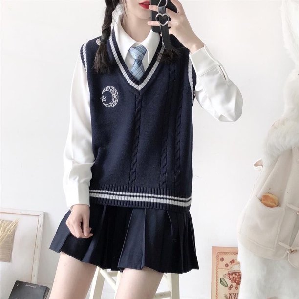 Suéter de lana Kawaii Kuromi Cinnamoroll My Melody Sanrioes, chaleco con cuello en V, ropa bonita para mujer, primavera y otoño, nuevo