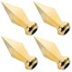 thumbnail image 4 of Flagpole Toppers Aluminum Alloy Golden Color For Hotel Office Outdoor Decoration 4Pcs, 4 of 5