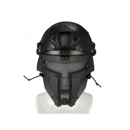 - Ropalia Full Face Mask Tactical Airsoft Paintball Steel Mesh Protective Combat Helmet