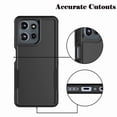 thumbnail image 2 of For Moto G 5G 2025 Case, 2 in 1 PC Phone Case for Motorola G 5G 2025 Case, Njjex Heavy Duty Rubber & Rugged Shockproof Full Body Protection Case Cover - Black, 2 of 6