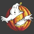 thumbnail image 2 of Men's Ghostbusters Halloween Pumpkin Logo  Pull Over Hoodie Charcoal Heather Medium, 2 of 4