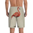 thumbnail image 5 of Salouo Flamingo Sitting On Chair Pattern Men's Sleep Pajama Shorts,Pajama Bottoms Elastic Waistband Sleep Pajama Short PJ Shorts for Men -3X-Large, 5 of 6