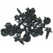 100 Spin Lock Body Bolt 1/4" 20 x 7/8" Black Plated 3/4 Washer Race Car