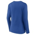 thumbnail image 3 of Women's Royal Texas Rangers Victory Script Long Sleeve V-Neck T-Shirt, 3 of 3