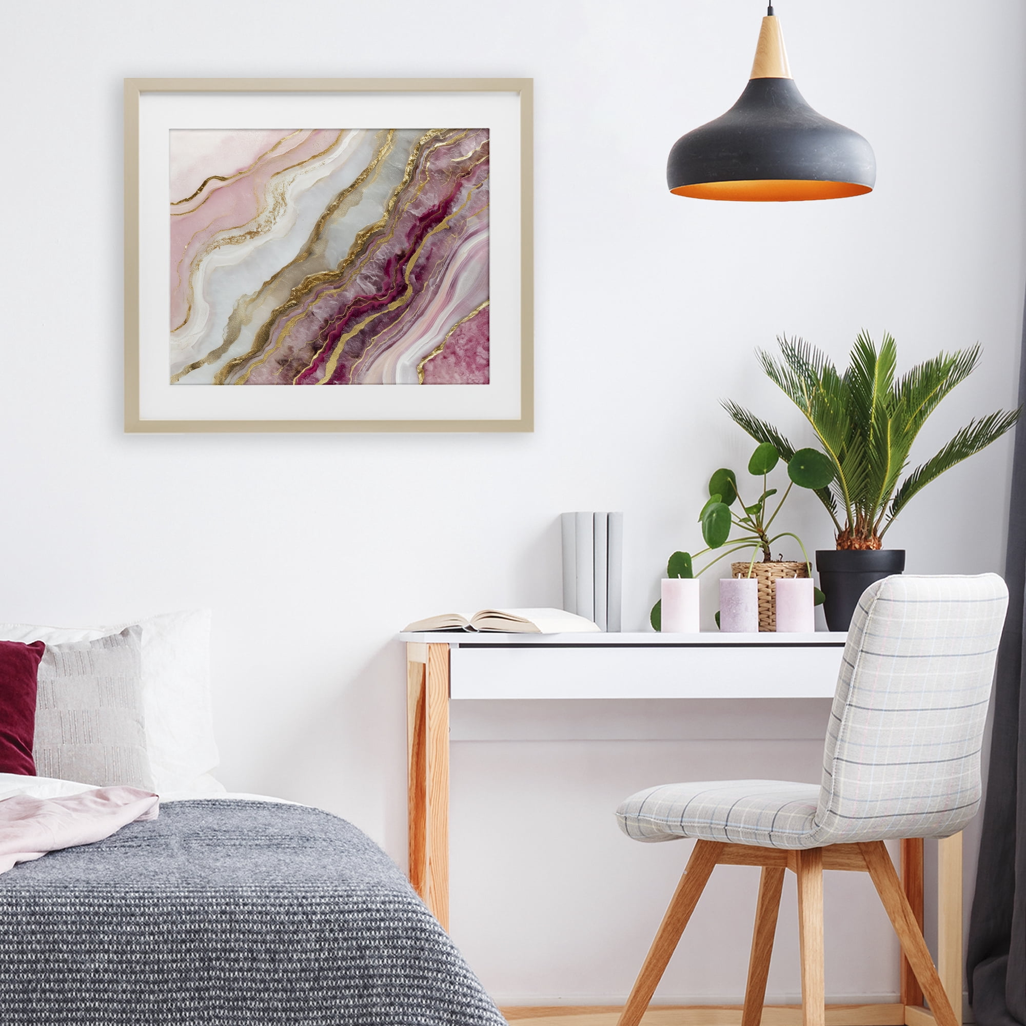 Stupell Industries Frozen Petal Stone Birch Framed Print Under Glass, design by Svetlana Aleynikova