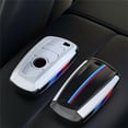 thumbnail image 4 of Car Key Fob Cover Case Protector Carbon Fiber Shell Skin Car Remote Key Fob Case Cover For BMW 3 5 7 Series X2 X5, 4 of 7