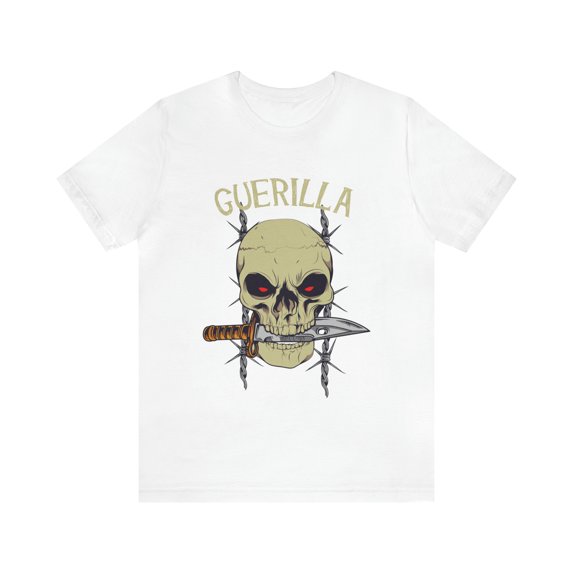 Guerrilla Skull Knife Independent Force Unisex Jersey Short Sleeve Tee