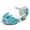 Blue, variant on Viluyesy Girls Summer Pearl Bow Sandals - Kids High Heels Princess Dress Shoes Crystal Wedding Party Pageant Sparkly Mid-Large Size 4-12Y Blue Size 3 M
