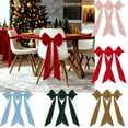 thumbnail image 1 of Fundas Para Sillas Funda para silla de 2 piezas en color verde militar con lazo y correas decorativas para el respaldo, ideal para fiestas, bodas y celebraciones. Rkxzt, 1 of 8