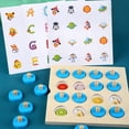 thumbnail image 3 of PVCS Wooden Memory Chess Children's Educational Memory Pairing Table Game Toy Gift for Kids, 3 of 9