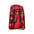 thumbnail image 3 of Disketp Strawberry Red Estuche de Lápices de Doble Capa con Tapa Abatible y Cremallera, Organizador Escolar para Adolescentes y Adultos, 3 of 7