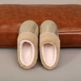 thumbnail image 4 of Fuzzy Slippers For Women Cozy Slippers Fall Winter Leather Indoor Thickened Warm Slippers Couples Soft Bottom Comfort Warm Cozy Winter House Slippers Bedroom Indoor House Shoes, 4 of 6