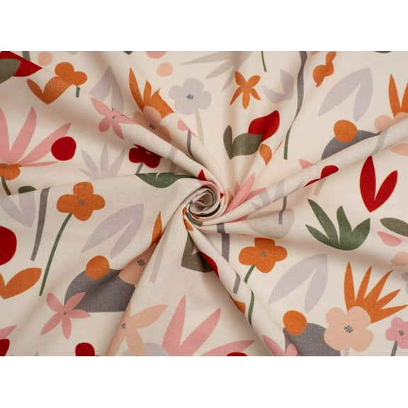 Minerva Exclusive Serene Meadow Linen Viscose Blend Fabric - per yard