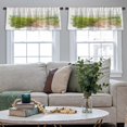 thumbnail image 4 of LALILO Kitchen Curtain Valance Road Rural Rice Field With Rod Pocket Window Curtain 52"x 18" Set of 2, 4 of 5