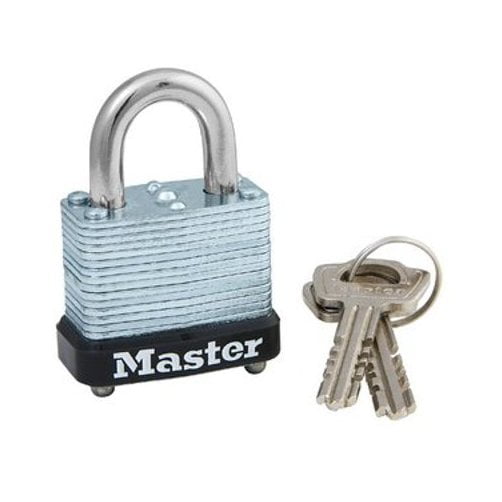 Master Lock 105D Wide Warded Padlock, 11/8inch, Steel