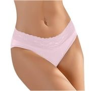 HUPOM Mens Silk Underwear Underwear For Women In Clothing High Waist Casual None Seamless Waistband Pink XL