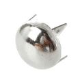 thumbnail image 4 of 1000X Copper 8mm Silver Round Cone Punk Decoration Silver, 4 of 5