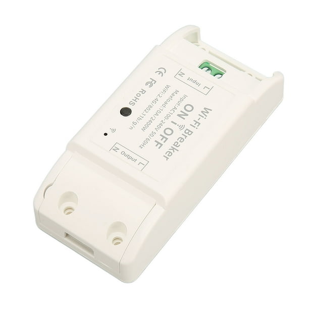 Interruptor Inteligente Wifi, Carcasa de PlásTiCO AC100-240V Inteligente en El Interruptor de Apaguado Buena Compatibilidad Con Tornillos para Electrodomisis