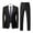 Black Mens Blazer Jackets, variant on BSDJILFG Men's Business Suits 3-Piece Formal Casual Outfits,Modern Fit Tuxedo Jacket,Waistcoat and Pants for Wedding Outfits