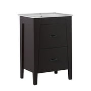 Bellaterra Home 24 in Single sink vanity-manufactured wood-espresso