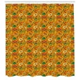 thumbnail image 3 of Ambesonne Tequila Shower Curtain, Cartoon Folklore Elements, 69"Wx75"L, Orange and Multicolor, 3 of 3