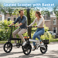 thumbnail image 6 of SHCNTEKU 14IN Folding Ebike 500W Peak Motor Removable Battery 25 Miles 20mph Electric bicyclesfor Adults Teens,UL 2849, 6 of 7