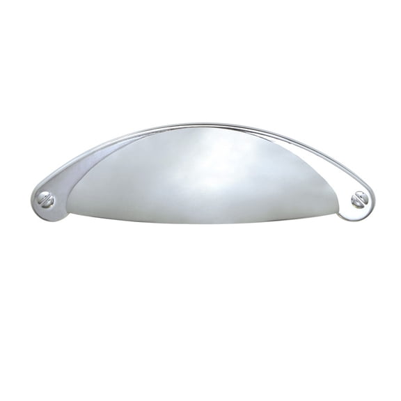 Utopia Alley Elgin Bin Pull Handle - Decorative Cabinet Drop Pull Handles for Cabinets and Drawers - Vintage Cabinet Polished Chrome MetalPull Handle, 2.5" Center to Center