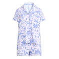 thumbnail image 7 of Joyspun Women's Dreamy Soft Collection Notch Collar Top and Shorts Pajama Set, 2-Piece, Sizes XS-3X, 7 of 7