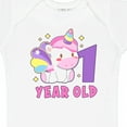 thumbnail image 4 of Inktastic 1 Year Old with Cute Unicorn Birthday Girls Baby Bodysuit, 4 of 5