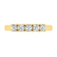 thumbnail image 3 of 1/2 Carat 5-Stone Diamond Wedding Band Ring in 14K Yellow Gold (Ring Size 11) (I1-I2 Clarity), 3 of 5