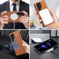 thumbnail image 3 of Case Wallet for Samsung Galaxy S25 Plus, Detachable PU Leather Case with Card Holder, Strong Magnetic Compatible with MagSafe Wireless Charging, Vintage Slim Fit Kickstand Shockproof Cover, Brown, 3 of 11