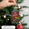 thumbnail image 1 of Christmas Wooden Pendants Cute Xmas Tree Hanging Ornaments DIY Resin Crafts for Home Christmas Party New Year Gifts Decorations, 1 of 5