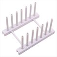 thumbnail image 5 of Plastic Dish Plate Drain Rack,Kitchen Tableware Drying Storage Multifunctional Cup Dish Storage Rack,Tray Holder Grey, 5 of 5