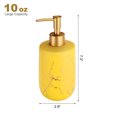 thumbnail image 2 of Uxcell 1 pieza dispensador de jabón de 12.5 oz dispensador de jabón de mano para cocinas, baños, restaurantes color amarillo mate, 2 of 6