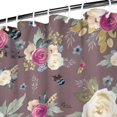 thumbnail image 3 of Pioneer Flower Floral Print Pattern Shower Curtain 84"x72" ,Bathroom Decorative Shower Curtains Set with 12 Hooks,Modern Waterproof Washable Shower Curtain, 3 of 6