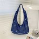 thumbnail image 1 of Mujeres Simple Crossbody Bag Bags Bolsa de cables de lona de gran capacidad (azul oscuro), 1 of 9