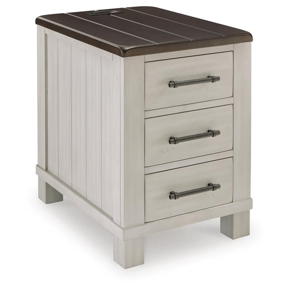 Signature Design by Ashley Darborn Chairside End Table, Gray & Brown