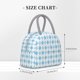 thumbnail image 2 of Easygdp Blue and White Squares Bolsa de Almuerzo Insulada Grande, Forro de Aluminio, Diseño Espacioso, a Prueba de Fugas, Ideal para Trabajo, Picnics, Viajes y Actividades al Aire Libre, 2 of 6