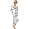 thumbnail image 4 of MIASHUI 2025 Ensemble de Pyjamas de Noël pour Famille en Soie Mode Tête de Cerf Imprimée Maison Parent Enfant Hommes,P, 4 of 7