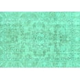 thumbnail image 1 of Ahgly Company Indoor Rectangle Abstract Turquoise Blue Modern Area Rugs, 2' x 3', 1 of 4