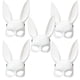 thumbnail image 1 of Antifaz para Despedida de Soltera BunMask 5 pzas. 35x21x13 cm Plástico PVC Blanca Máscara Bunny., 1 of 3
