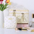 thumbnail image 1 of 2PCS Estética Linda Bolso de Maquillaje Floral Kawaii Bolso de Aseo de Algodón para Mujeres Niñas, 1 of 8