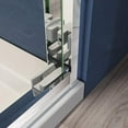 thumbnail image 4 of Sliding Shower Glass Door 44-48 in. W x 72 in. H, Adjustable Semi Frameless Shower Door, Certified Thick Clear Clear Tempered Glass, 304 Stainless Steel Handles, Brushed Nickel, 4 of 6